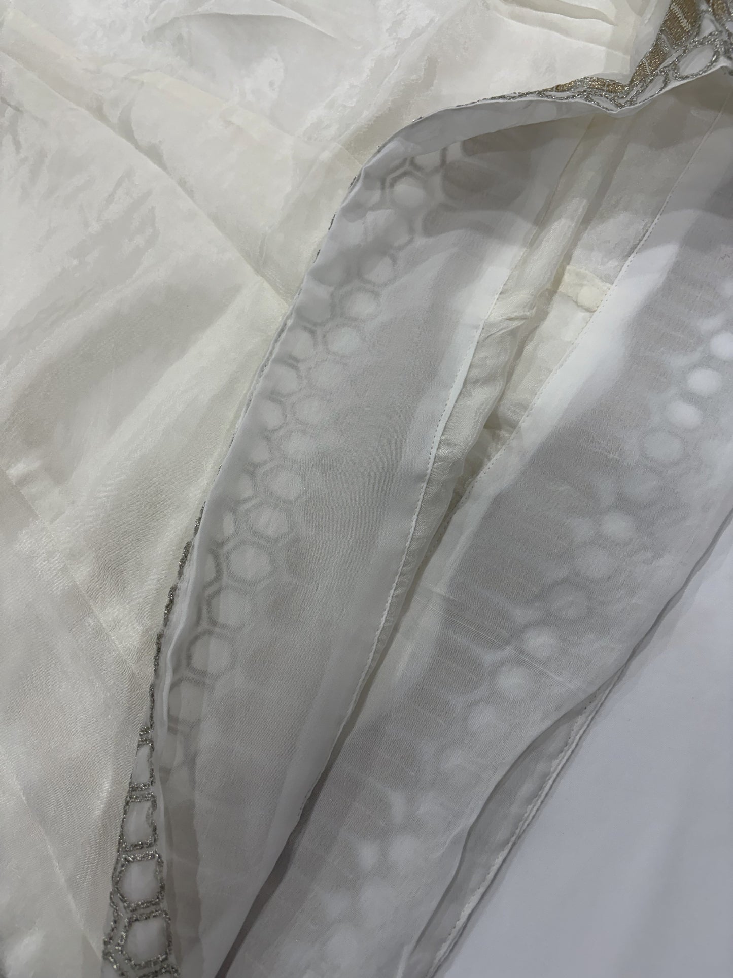 Elegant Off-White Heavy Embroidered 3PC Suit