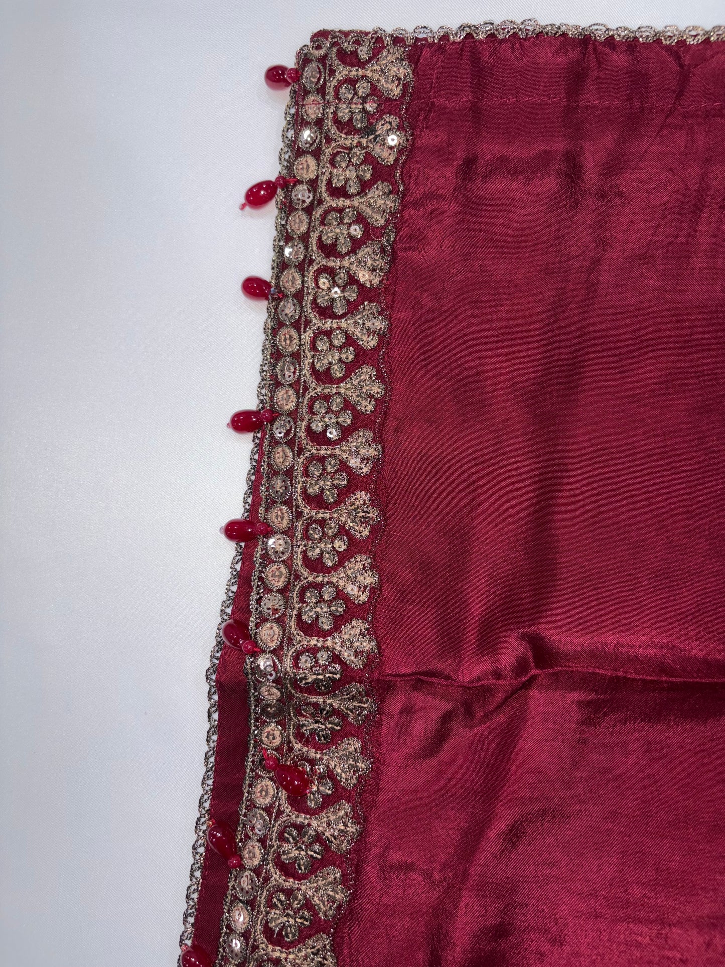 Maroon Traditional Embroidered Suit