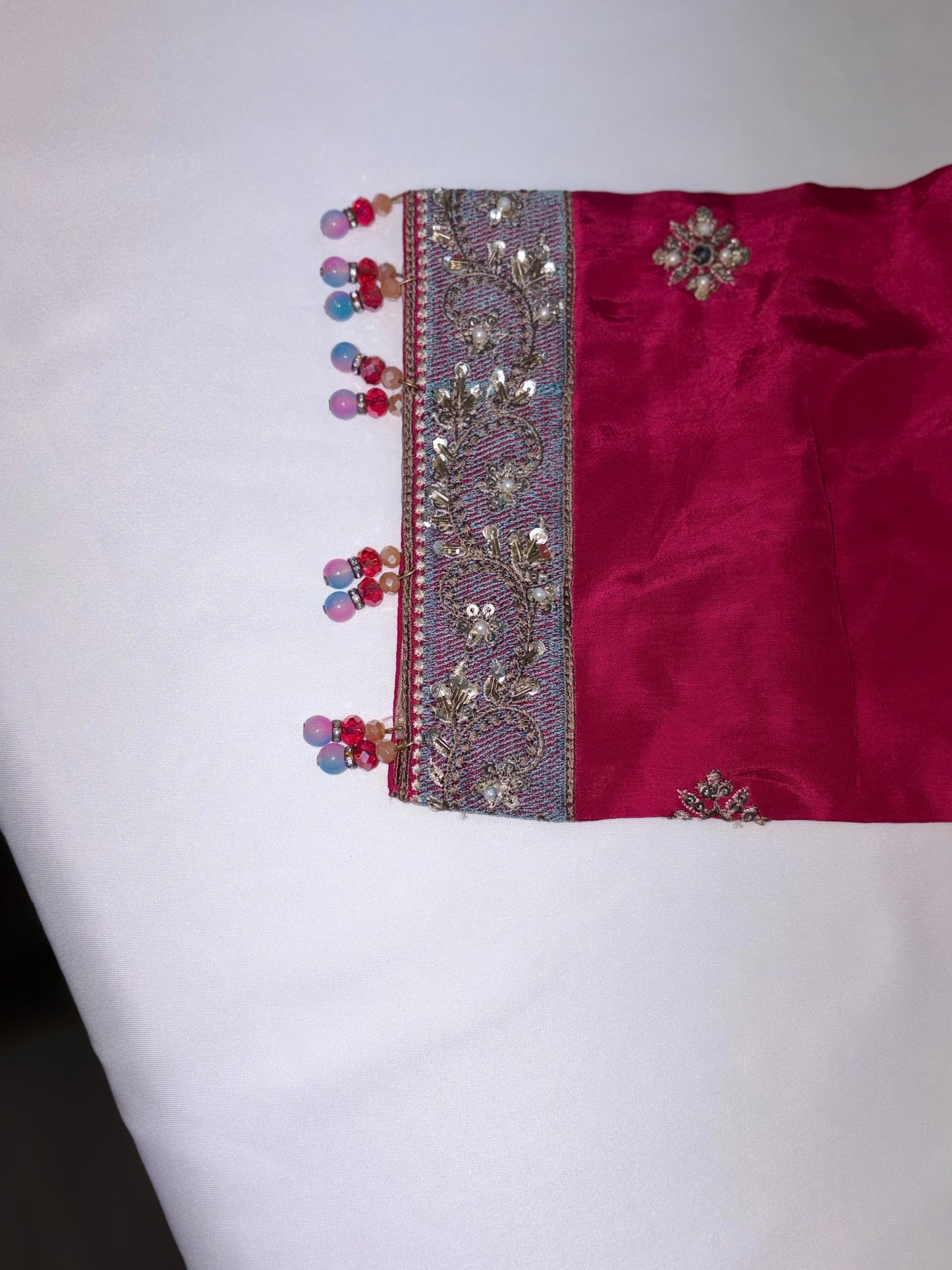 Deep Pink Luxury Embroidered Suit