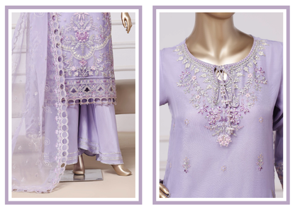 Sadabahar Ready To Wear Mahpara Embroidered Organza 3 Piece Suit