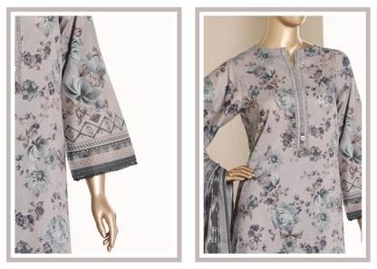 SADABAHAR - Printed Lawn Suit - Pearl Grey