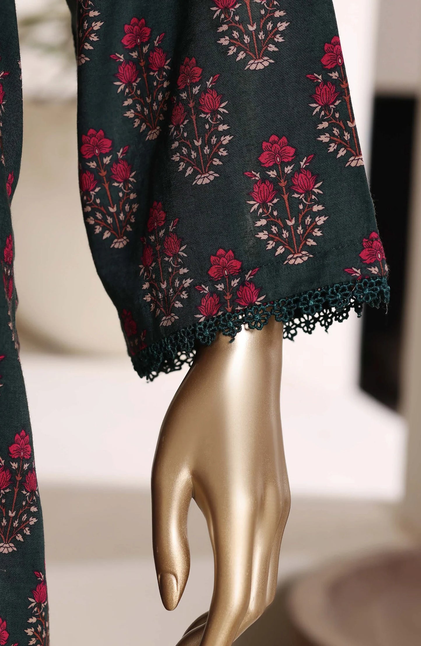 SADABAHAR - Printed Lawn Suit - Teal Green