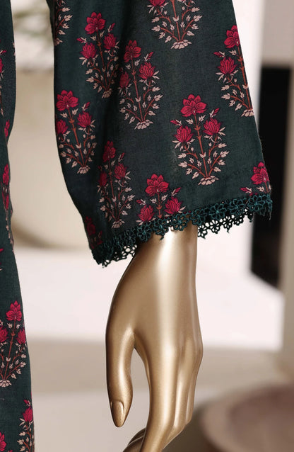 SADABAHAR - Printed Lawn Suit - Teal Green